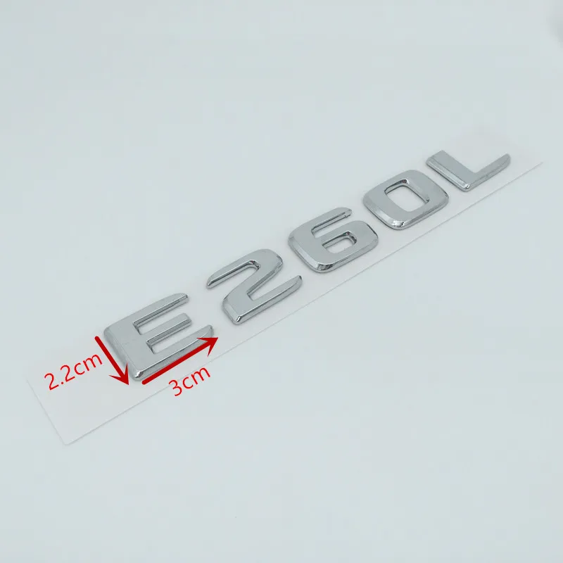 1pcs E260 E300 E320 E350 E200L E260L E300L E320L E350L Car Emblem Badge Decal rear tail bumper trunk Sticker styling Accessories