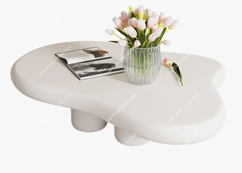 Simple Modern Cloud Shaped Coffee Tables for Living Room Luxury Center  White Sofa Side  Kawaii  Decor Furniture