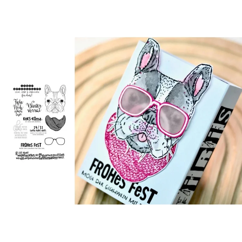 Neues Produkt Vorverkauf Weihnachten Eltern-Kind Stanzformen und Stempel DIY Scrapbook Album Dekoration Geprägte Papierkarten