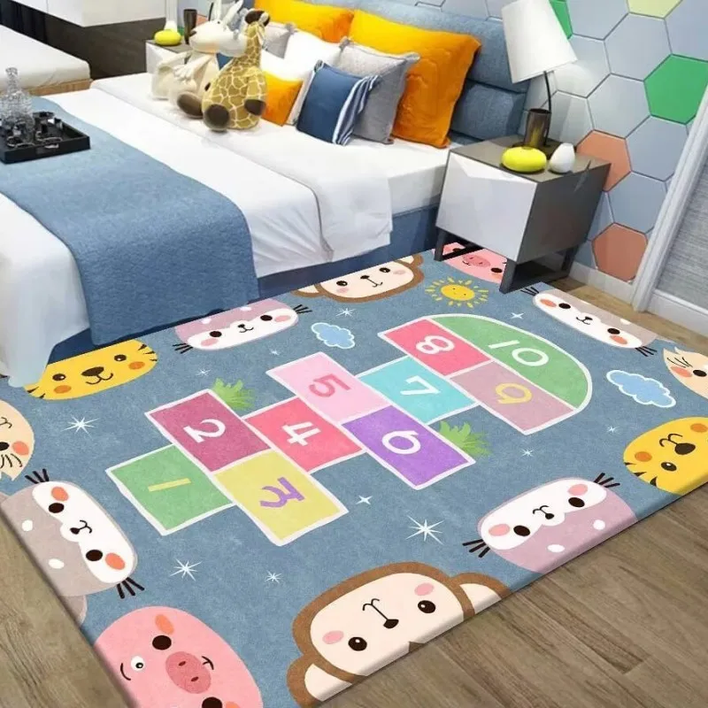 Flannel Carpet Lot Climbing Mat Game Traffic Mat Early Education Kindergarten Rug Home Decoration