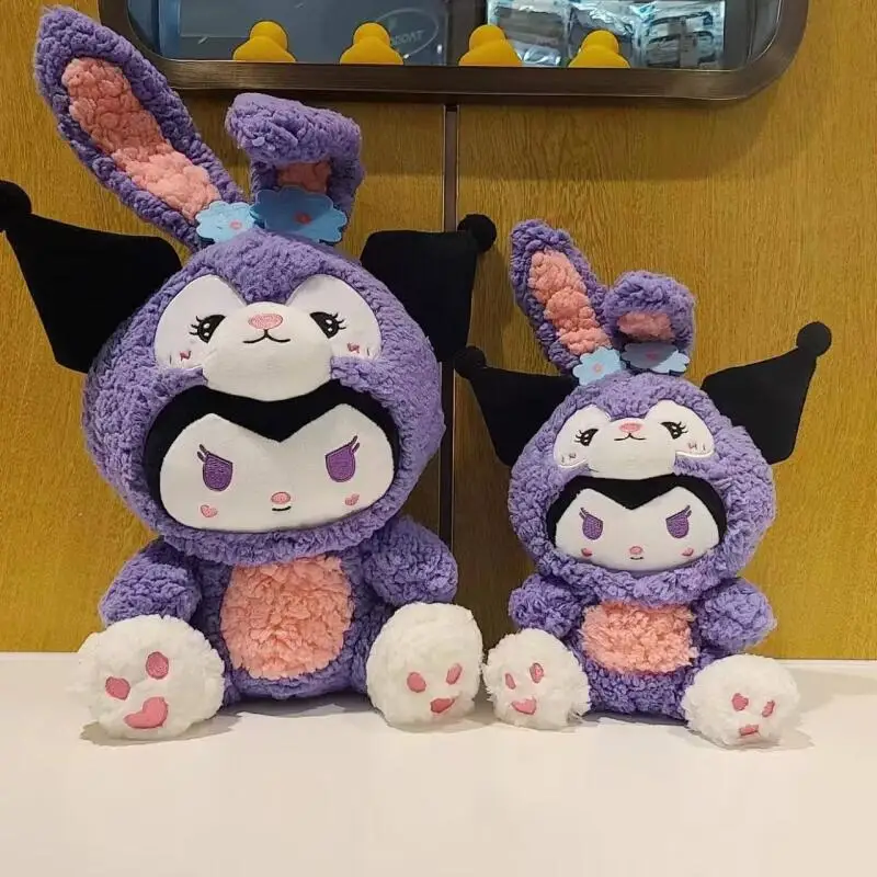 

Kawaii Sanrio Plush Doll Kuromi Plushie Toy Cinnamoroll Cushion Pillow My Melody Hello Kitty Stuffed Plush Stitch Christmas Gift