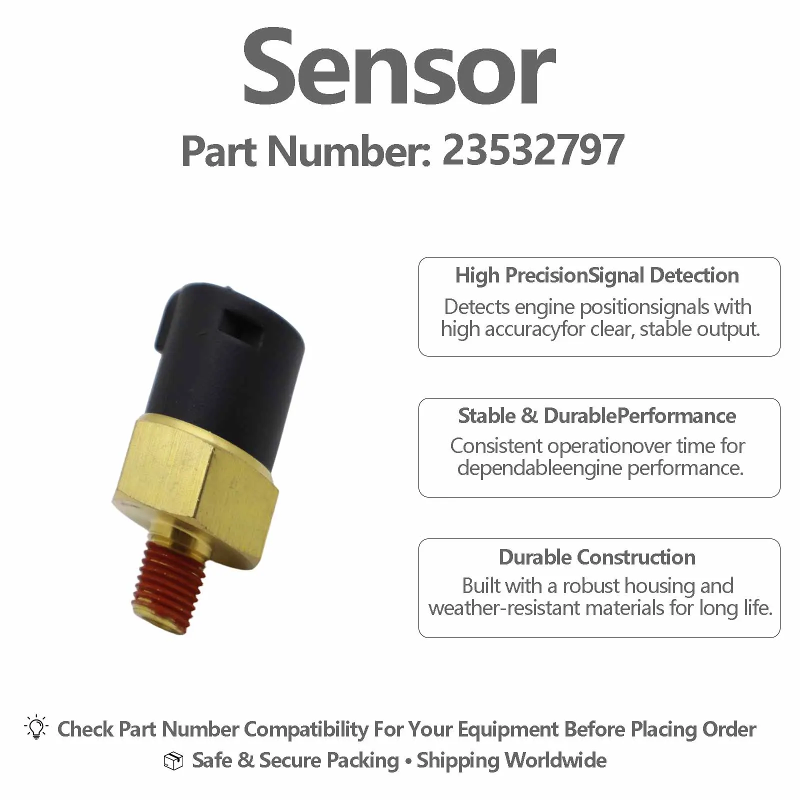 Oil pressure sensor 23511176 For Detroit Diesel DDE S60