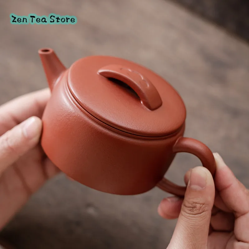 Red Clay Hanwa Pot Purple Clay Teapot Home Single Pot Kung Fu Tea Set Teapot New Chinese Imitation Of Ancient