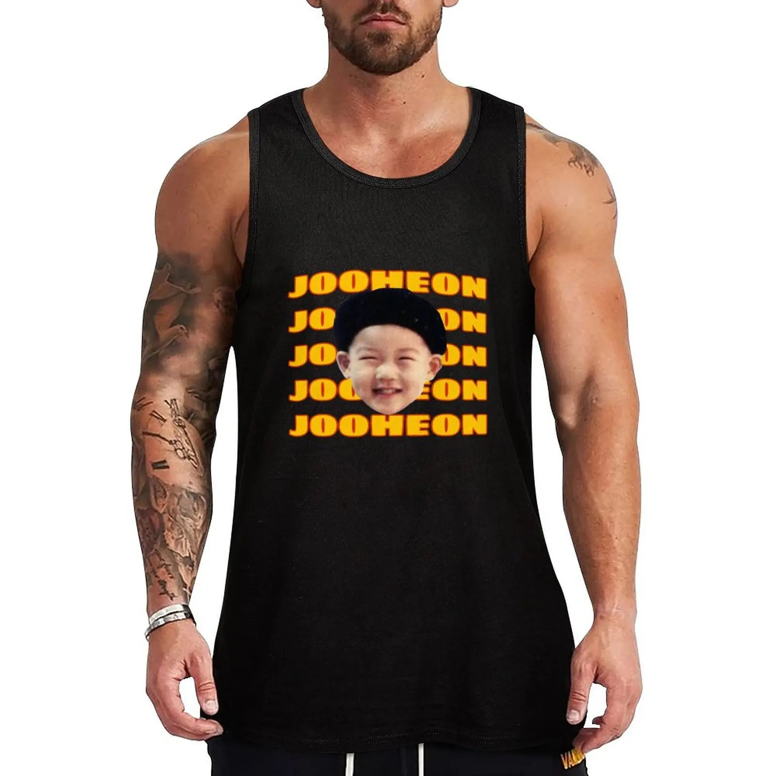 monsta x baby jooheon Tank Top спортивные футболки для мужчин Спортивная одежда для мужчин быстросохнущая футболка