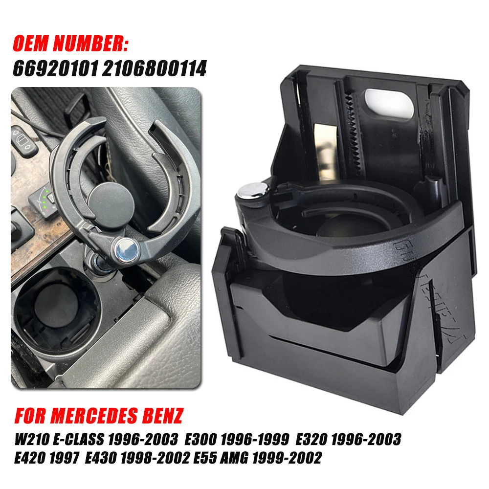 Porte-gobelet Rotatif Console Centrale Compatible Mercedes W211 S211 E320 E350 E500 W219 C219 CLS - Remplacement Qualité Premium