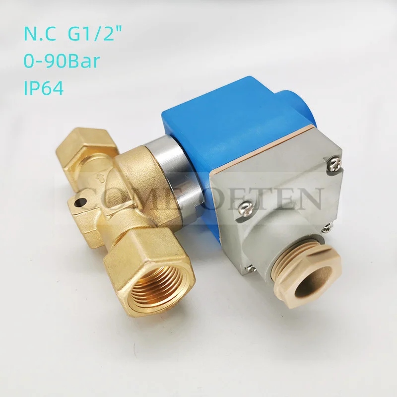 90 Bar G1/2 Co2 Special High Pressure Control Valve Stage Equipment High Pressure Solenoid Valve Stage Air Column Machine 220VA