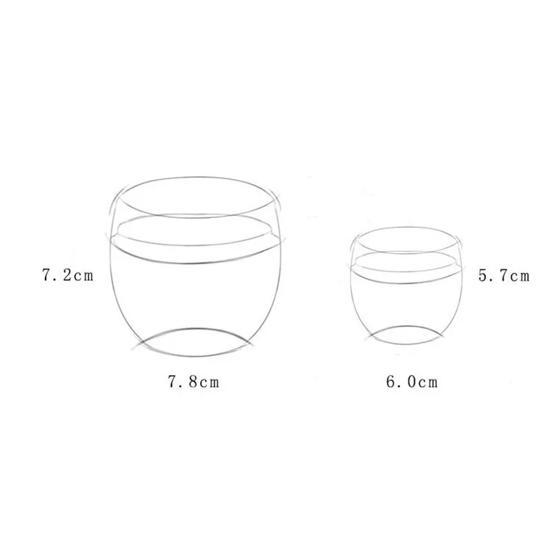 Japanese-style Mini Tea Cans Portable Travel Glass Candy Box Powder Jar Transparent Glass Container Storage Jar Home Decoration