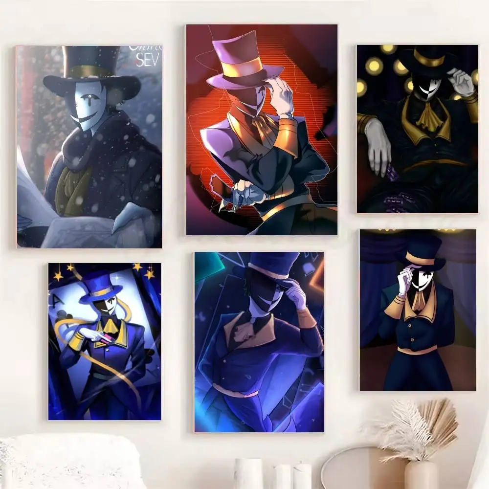 Game The F-Freak C-Circus Ticket Taker Anime Posters Fancy Wall Sticker for Living Room Bar Decoration Wall Decor