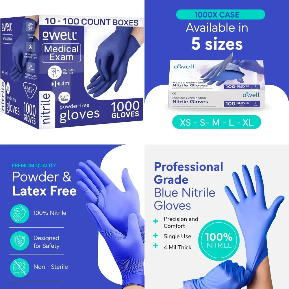 

Disposable Nitrile Gloves - Powder-Free, Latex-Free, Chemotherapy Rated, Drug Resistant