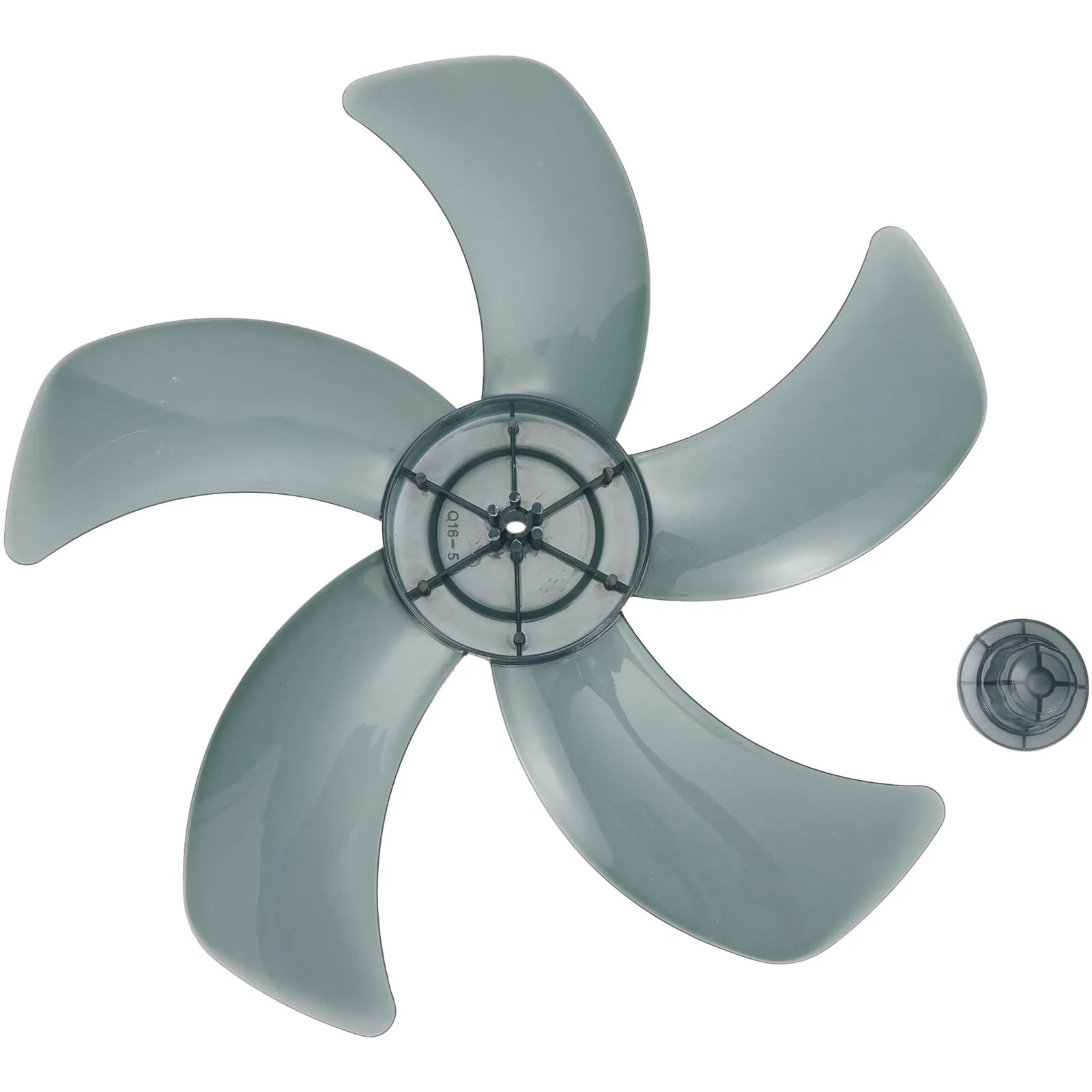 

16 Inch Household Plastic Fan Blade Five Leaves With Nut Cover For Pedestal Standing Pedestal Fan Blades Accessories