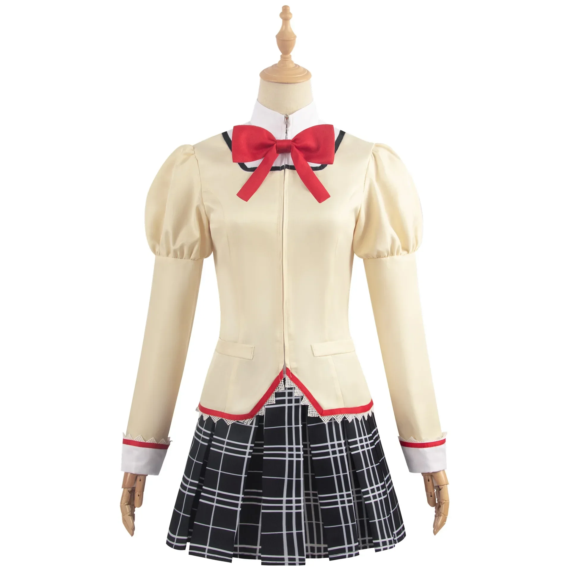 

2026 Puella Magi Madoka Magica Kaname Akemi Homura Tomoe Mami Miki Sayaka Cosplay JK School Uniform Wig Costume Halloween