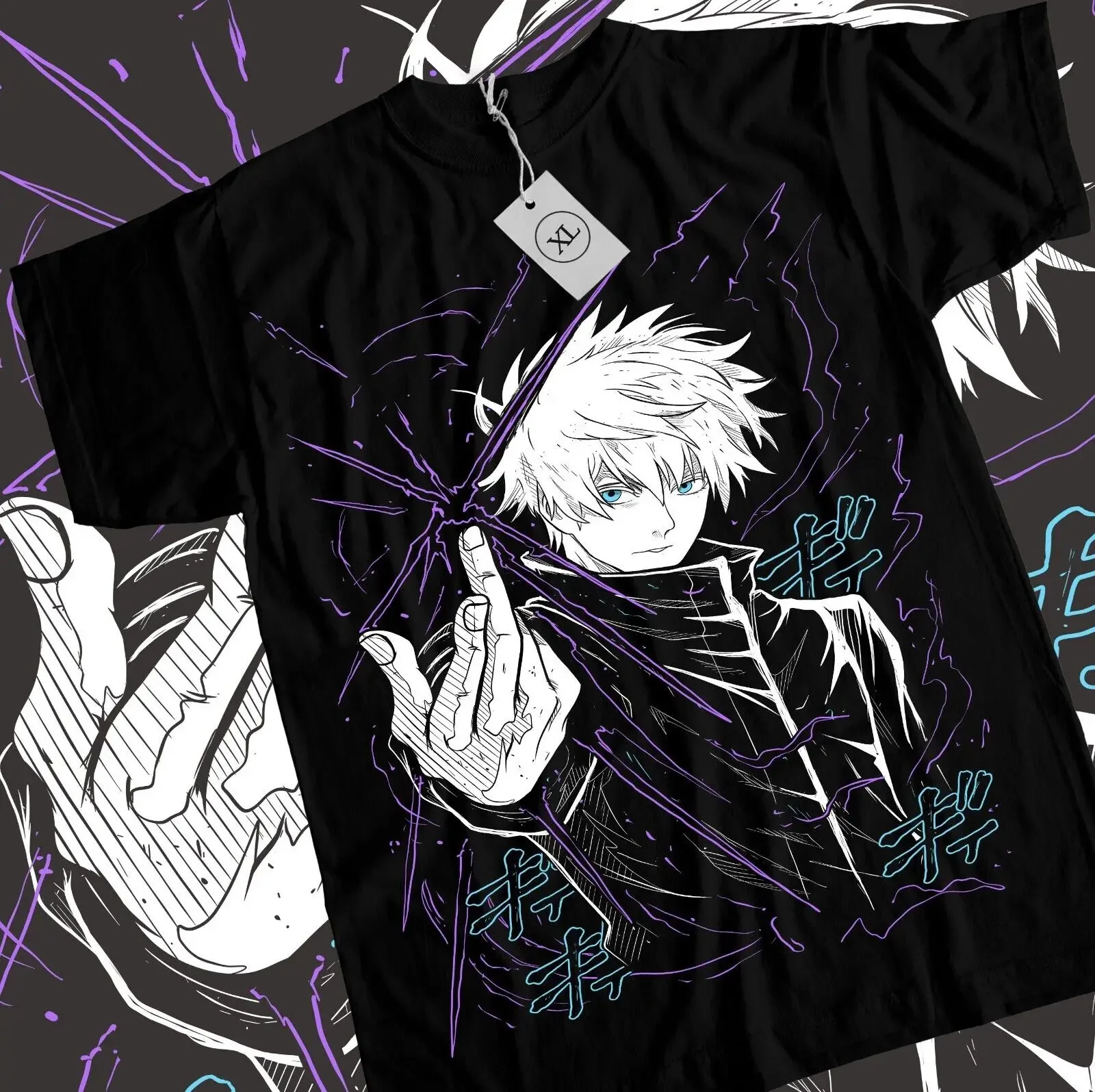 

Gojo Satoru T-Shirt Megumi Itadori Yuji Jujutsu Kaisen Sukuna Anime Tee All Size