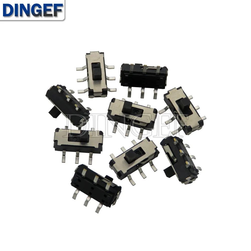 20PCS/lot MSS-22D18 Toggle Switch SMD 3pin 6pin 2 Position Handle 2MM MSS22D18G2 MSS22D18G3 MSS22D18