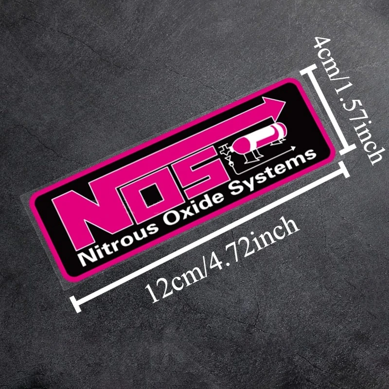 NOS Nitrogen Acceleration Racing Stickers Anti Scratch UV Resistant Vinyl Decal For Motorbike Front Fairing Auto Styling