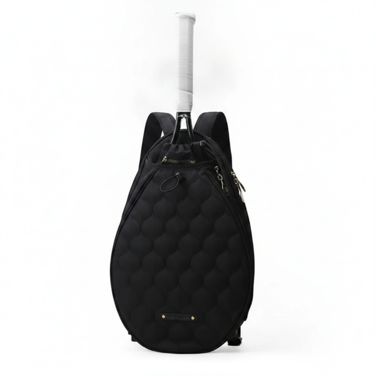 Teardrop Racket Bag Stylish Quilted Racket Bag Backpack Adjustable Everyday for Tennis Players, Travel