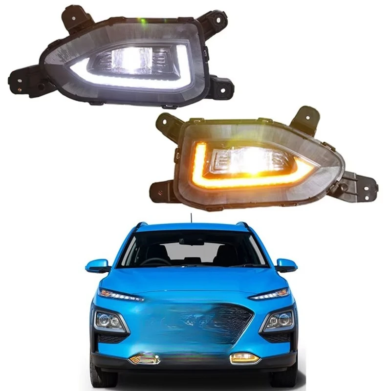 

LED Daytime Running Light Fog Lights DRL Driving Lamp Daylight for Hyundai KONA 2017 2018 2019 2020