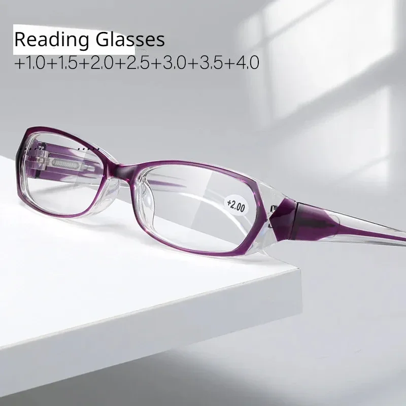 2023 Fashion Retro Anti-blue Reading Reading Glasses Ladies Reading Glasses Computer Prescription Glasses +100+400 Óculos