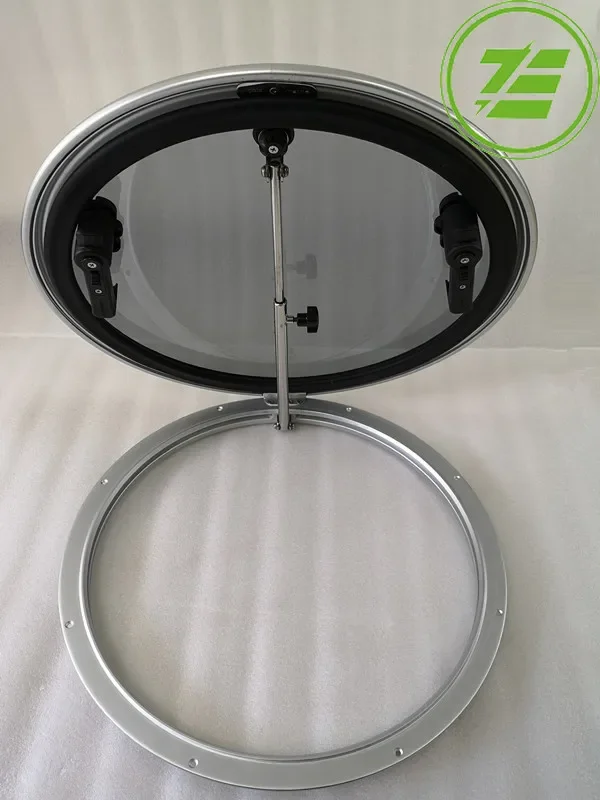 RV Round Aluminum alloy tempered glass deck Skylight Yacht porthole transparent Camper Window Caravan Boat Accessories