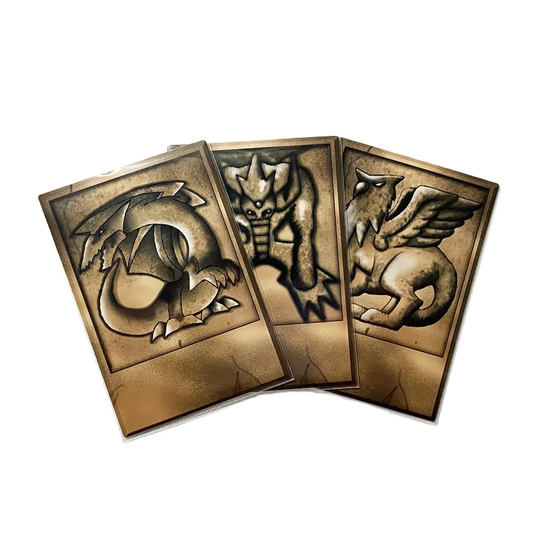 Homemade Yu-Gi-Oh! Obelisk The Tormentor Anime Characters Rare Cards Bronzing Collection Flash Card Cartoon Toys Christmas Gift