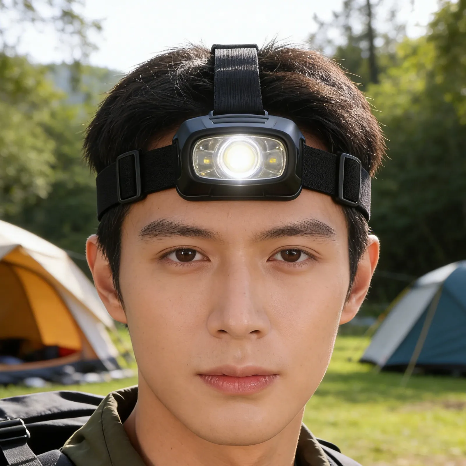 Adjustable Elastic Headband Strap Replacement for Headlamp Flashlight - Comfortable Secure Hands-Free Outdoor Camping Hiking