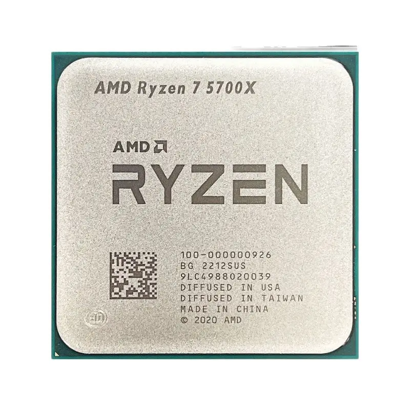 AMD Ryzen 7 5700X R7 5700X 3.4 GHz 8 코어 16 스레드 CPU 프로세서, 7NM L3 = 32M 100 000000926 소켓 AM4