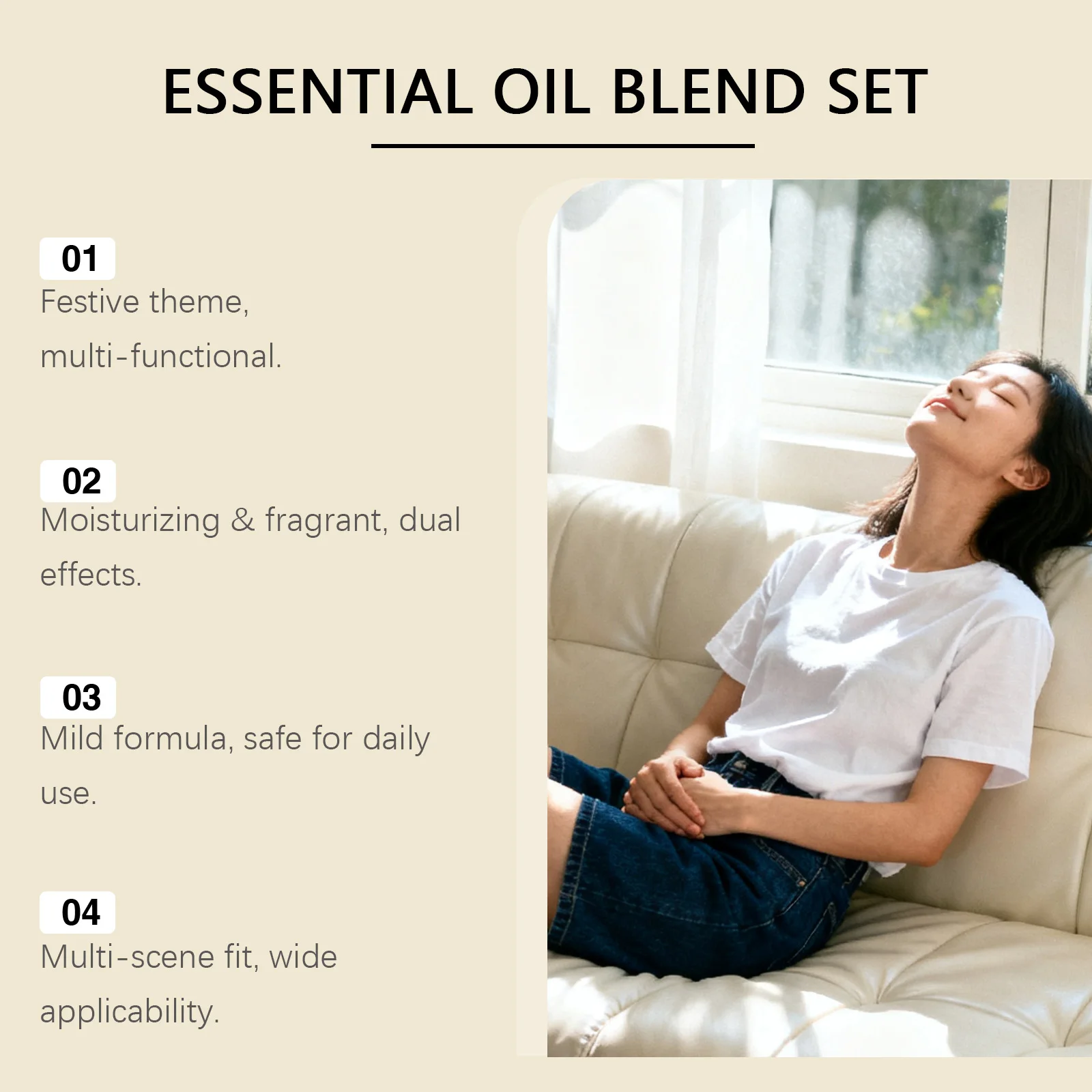 Christmas Fragrance Essential Oil Set 3 Holiday Scents Aromatherapy Oil for Diffuser, Skin Care, Scented Oils Gift Merry Christm