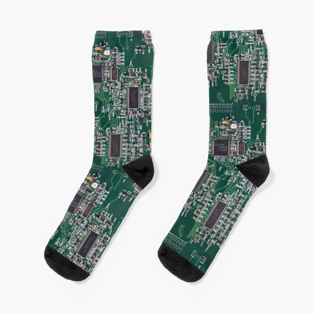 Green technology wonderful electronic board Socks men cotton high quality anti-slip designer Socks For Girls Men\'s