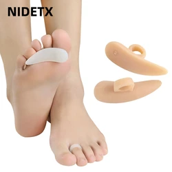 2Pcs=1Pair Silicone Gel Straightener Orthopedic Rings Toe Separator Hallux Valgus Correction Hammer Protector Feet Care Pedicure