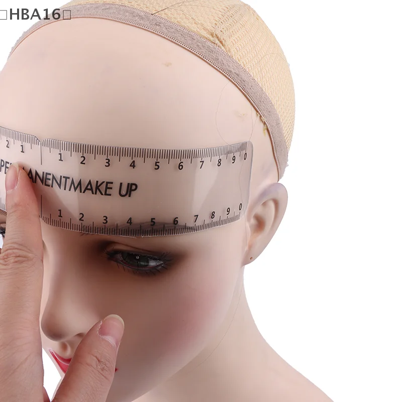 

〔HBA16〕1/5Pcs Reusable Semi Permanent Makeup Guide Ruler Measure Tools Eyebrow Stencil Template Grooming Brow Shaping Styling