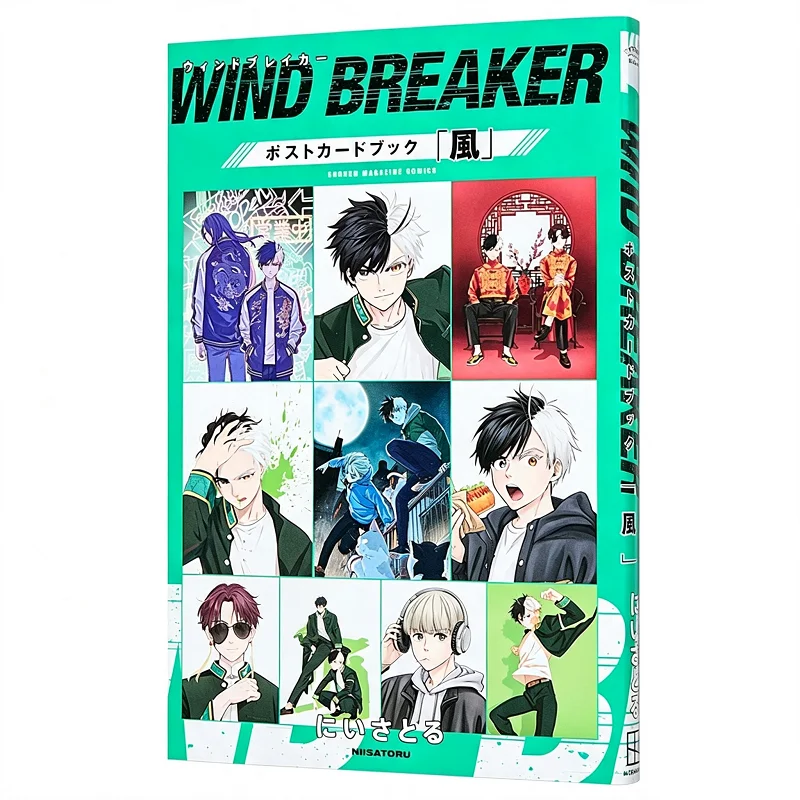 WIND‑BREAKER Postcard Book Wind & Bell Version 24Pcs Original Hand‑drawn Manga Character Art Cards For Manga Fans