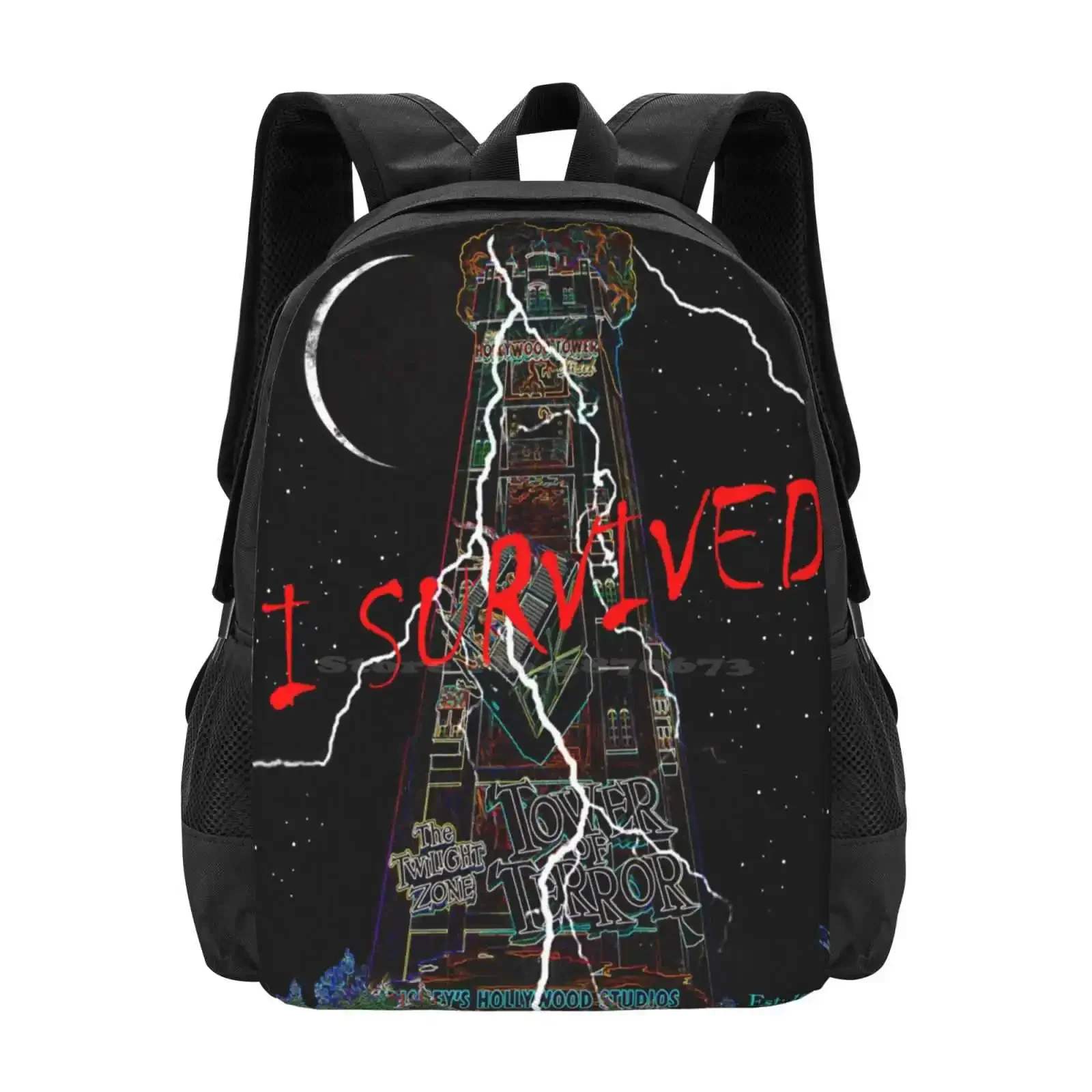 

I Survived Tower Of Terror T Shirt Design A Hot Sale Schoolbag Backpack Fashion Bags Towers Tower Hotel Building Tower Of