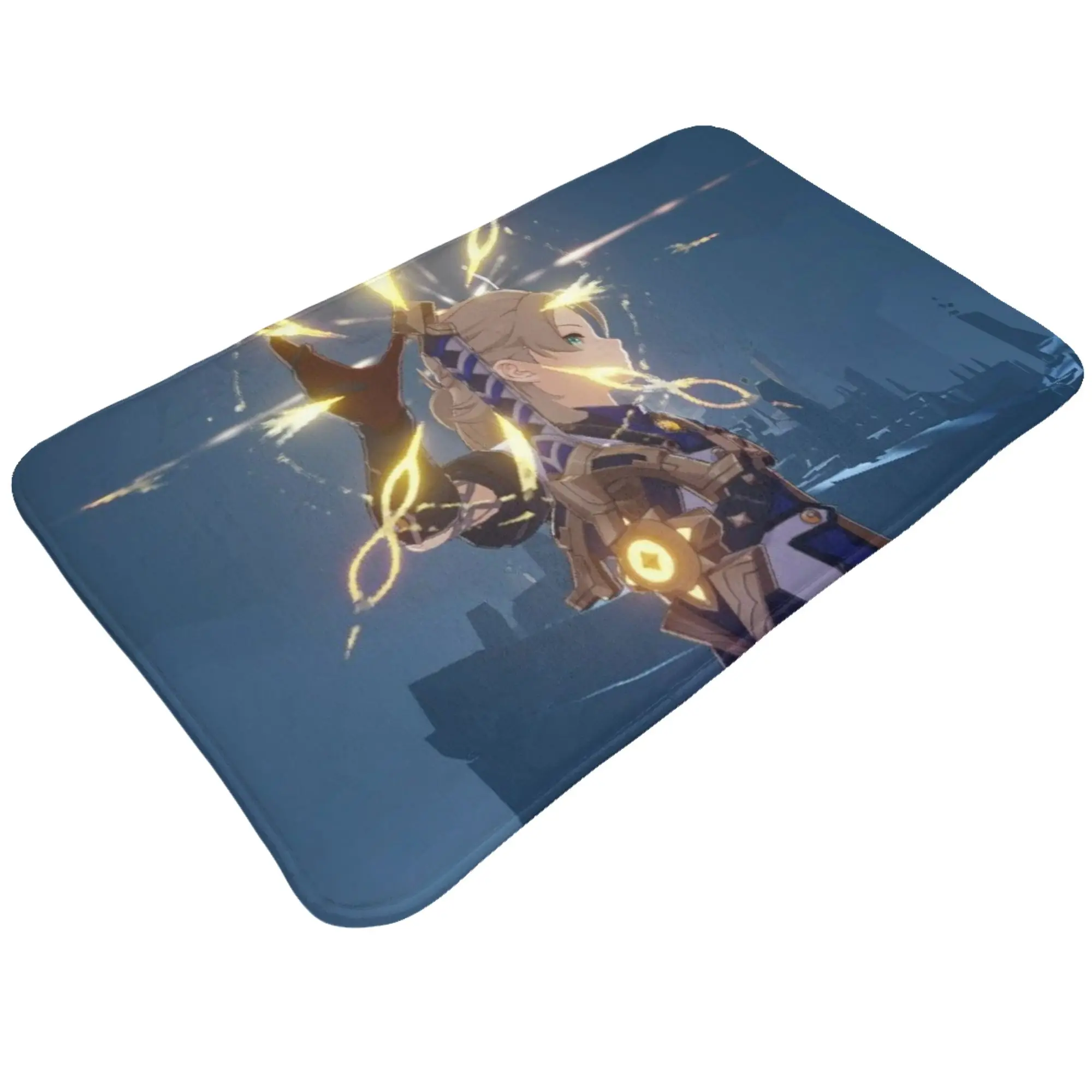 One Handed Sword Non-slip Doormat Living Room Mat Albedo Welcome ModernDecor