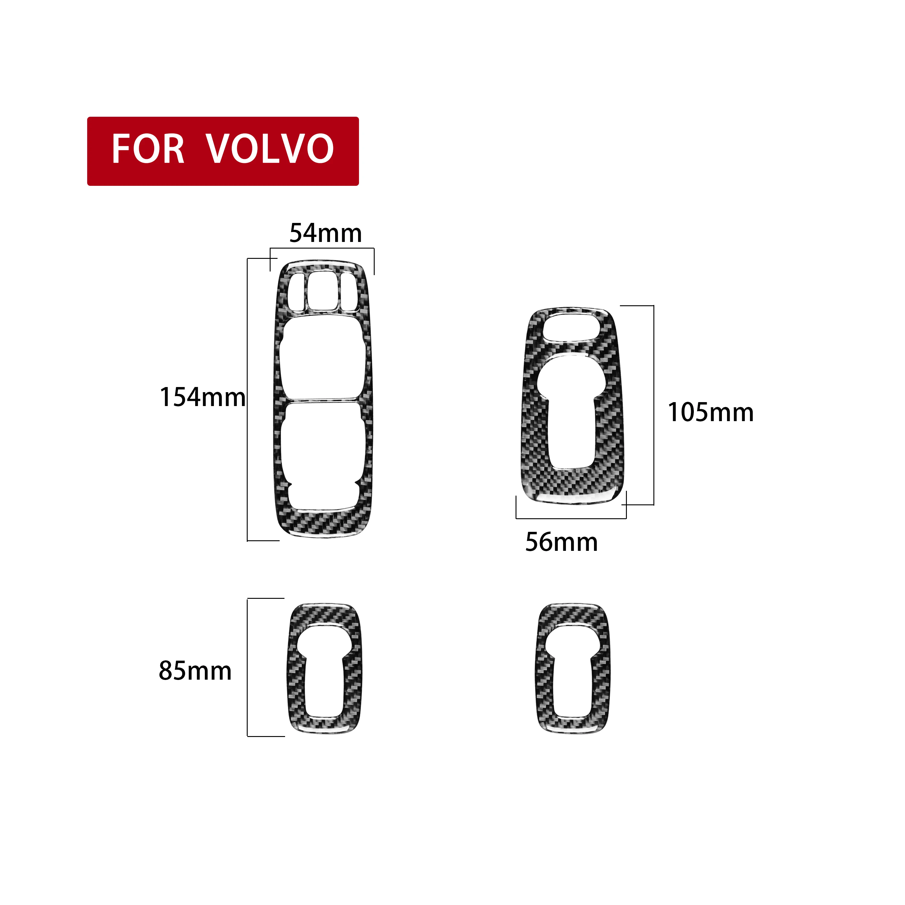 

Automobile Carbon Fiber Interior Accessories Window Lifting Control Switch Panel For Volvo XC90 2003-2014 Decorative Sticker