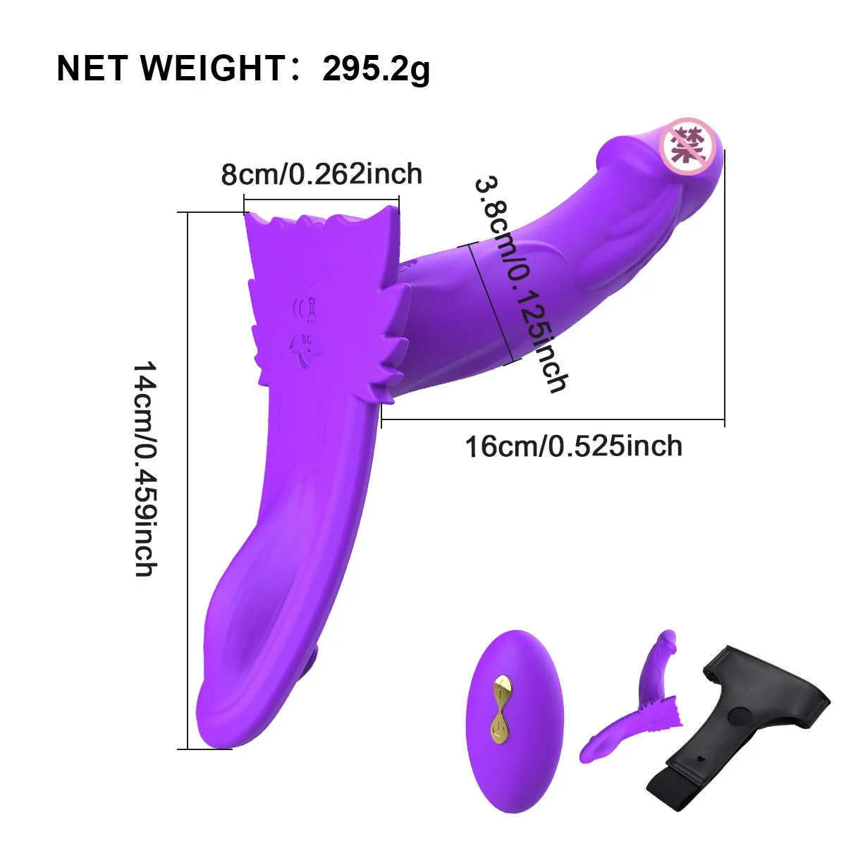 Remote Control Vibrating Silicone Strap On Dildo Harness, Adjustable Wearable Pegging Panties for Couples, Detachable Dual Stimu - Image 3