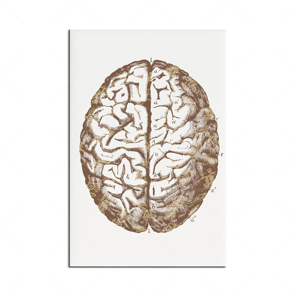 Psi Greek Letters Psychotherapy Psychologist Poster, Psychological Psychiatrist Serotonin Rorschach Mesoamerican Brain Art