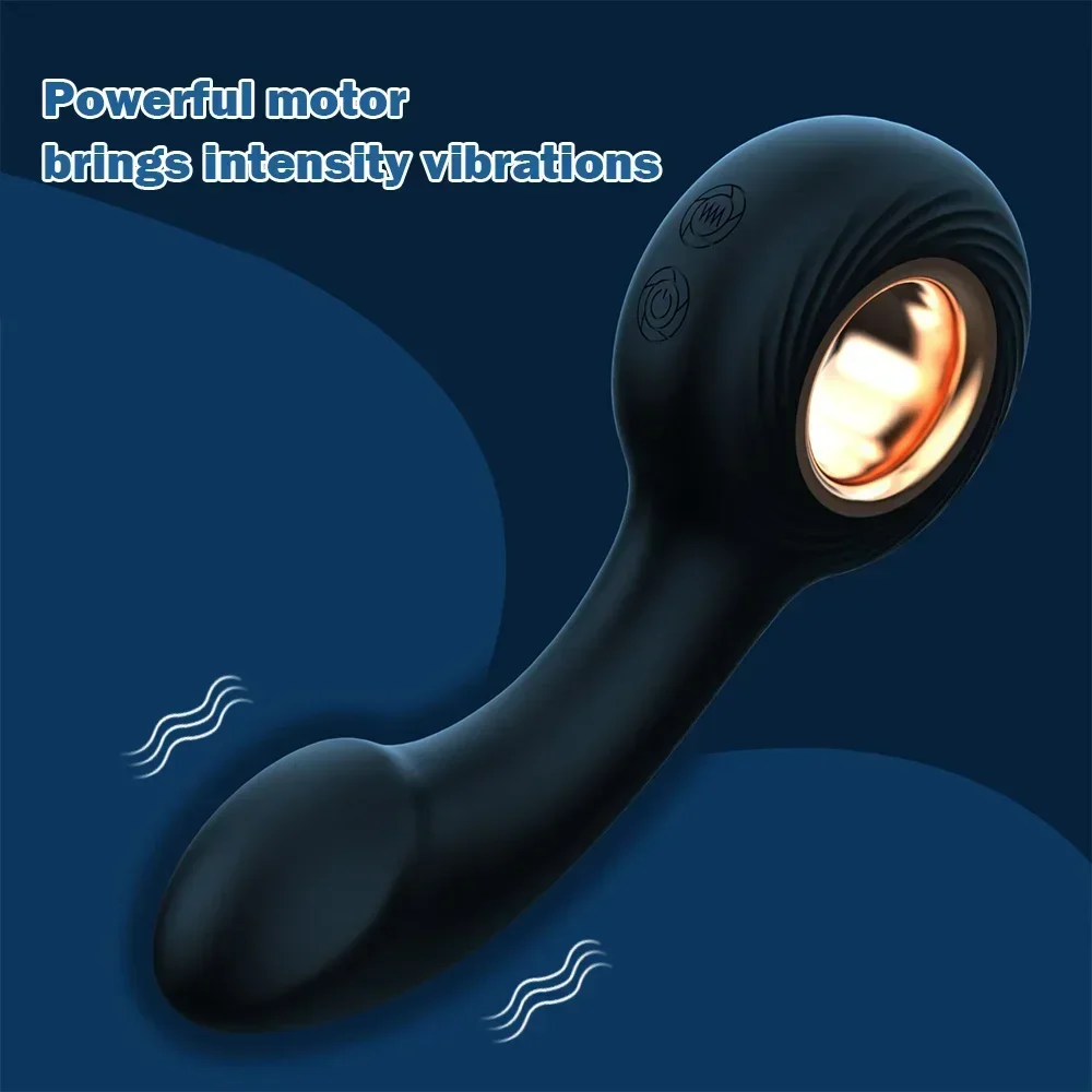 Masajeador de próstata masculino, vibrador de penetración Anal impermeable para hombres, tapón Anal vibratorio, estimulador Anal, Juguetes sexuales para adultos