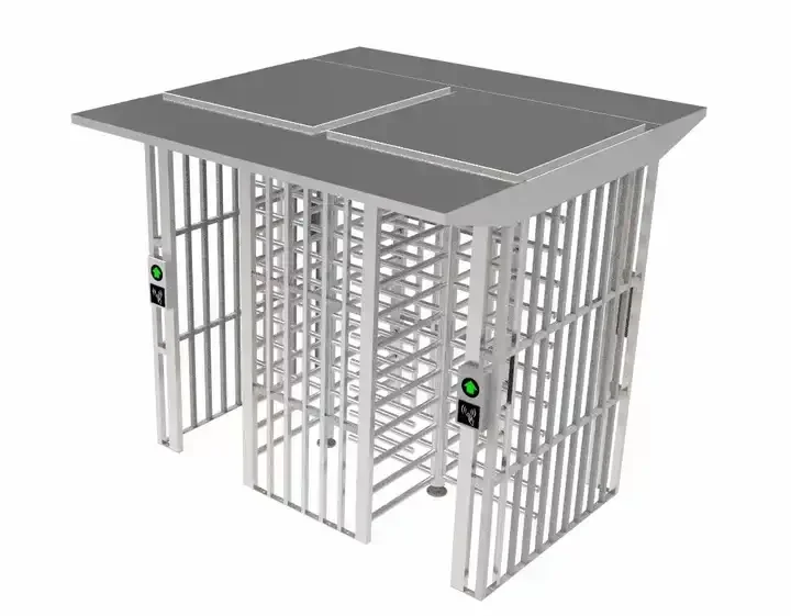 Access control full height rotor turnstile gate for outdoor rotate construction site