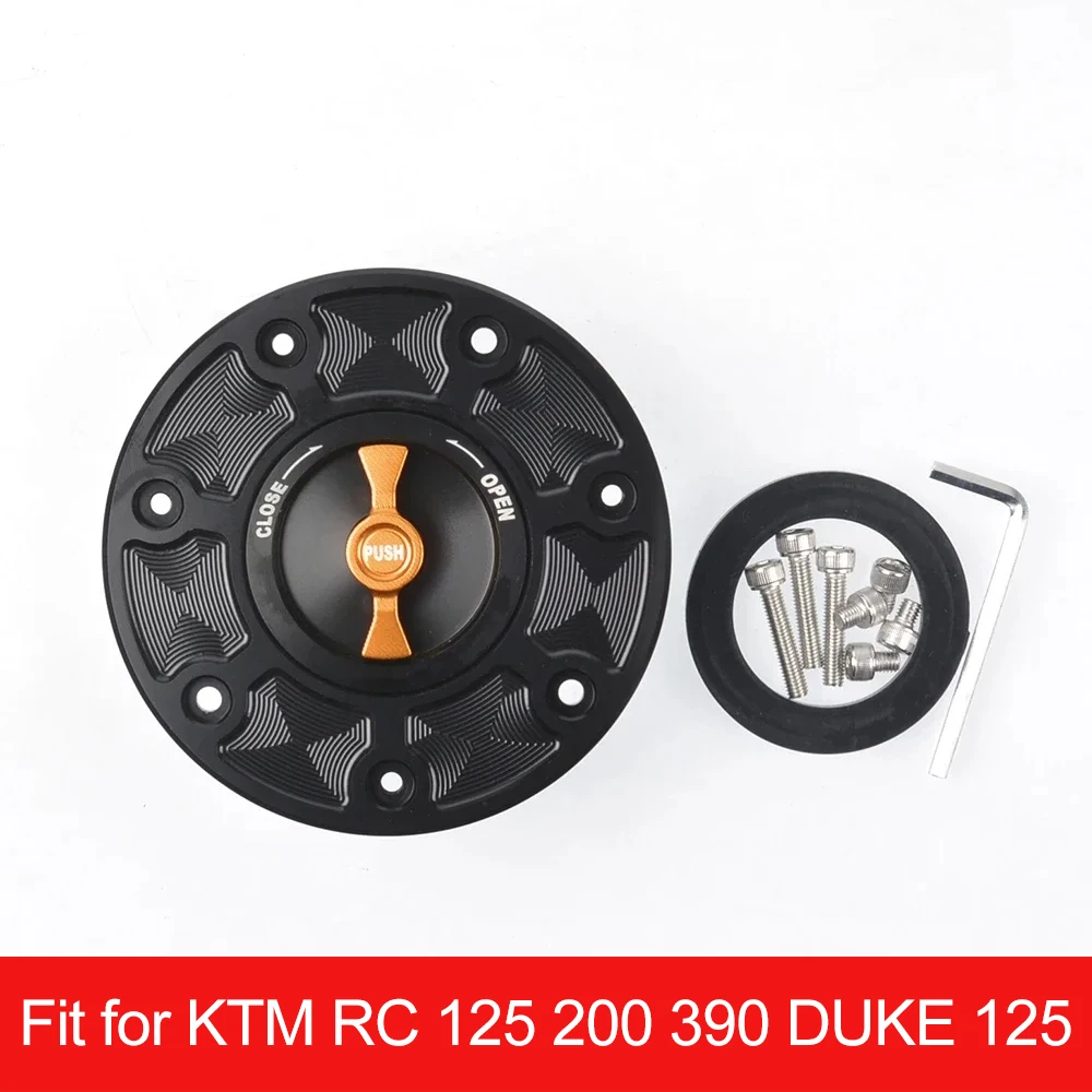 Cubierta del tanque de aceite de la motocicleta, tapa del tanque de combustible de Gas para KTM RC 125 200 Duke125 Duke200 Duke390 RC125 RC200 RC390 2012-2016