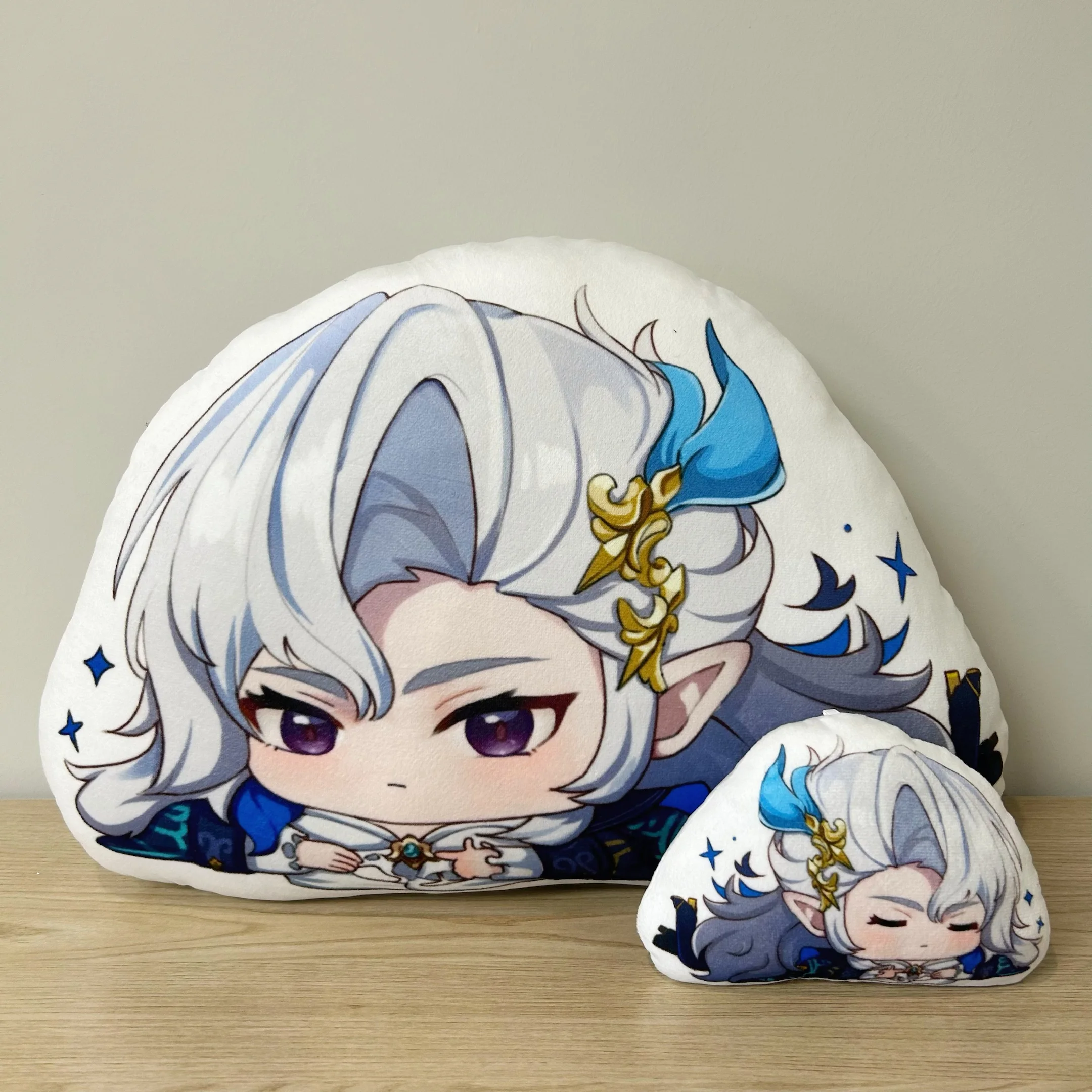 45CM Genshin Impact Neuvillette Plush Pillow Doll Game Anime Cartoon Cosplay Accessories Prop