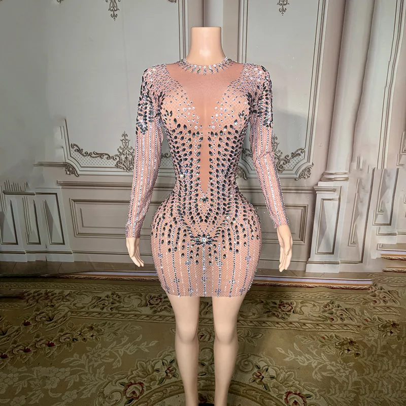 

Hosting Costumes Nightclub Bar Slim Fit Dress Annual Meeting Singer Performance Birthday Dance Dinner Evening Vestido Luxo Festa