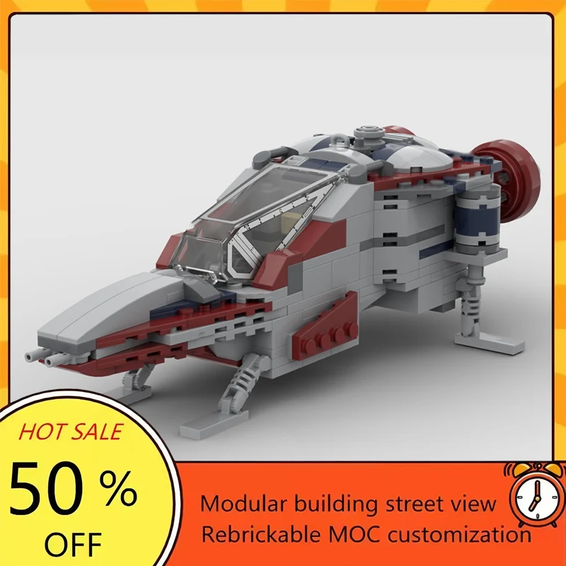 

Набор из 278 деталей: Популярная модель космического корабля из фильма «Звездные войны», конструктор MOC, модульные технологичные блоки, подарок на праздник, игрушка для сборки, детский набор
