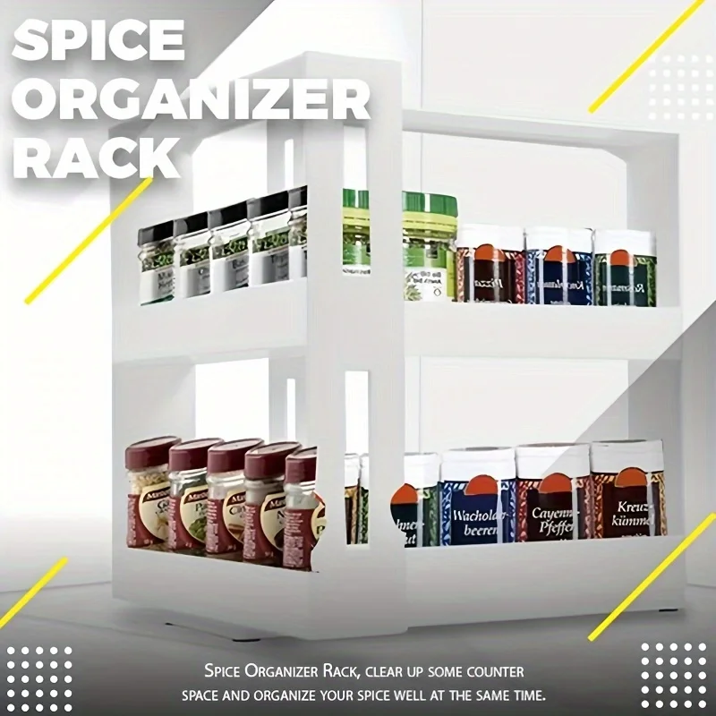Rotating ABS kitchen storage rack