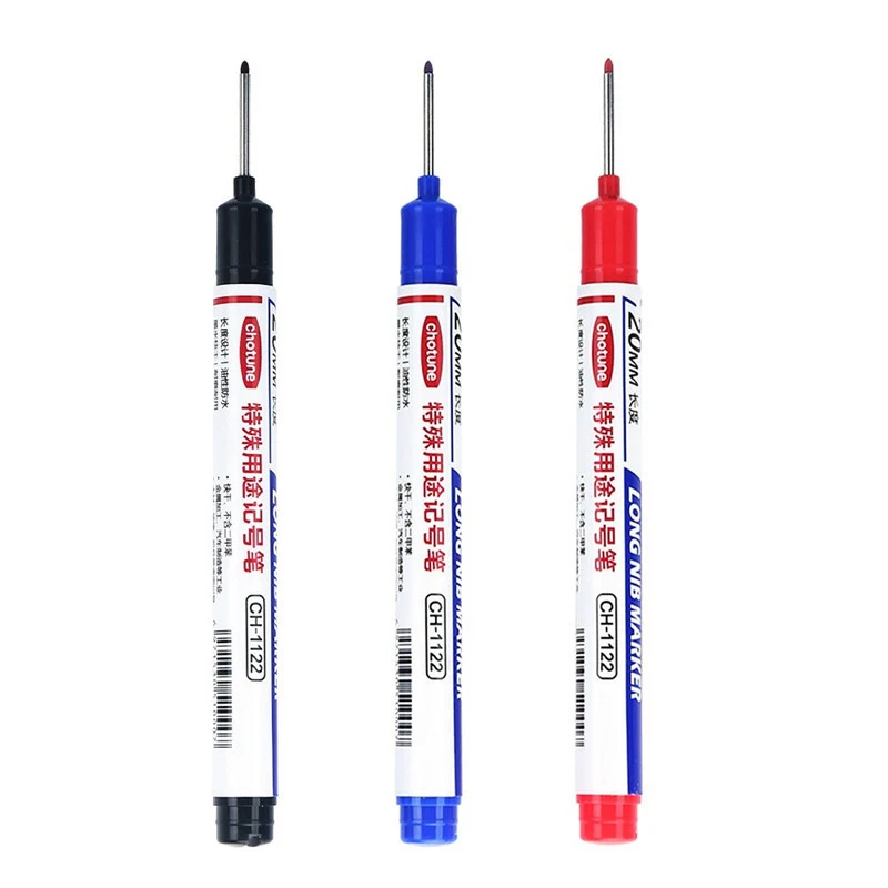Rotulador especial multiusos de cabeza larga, lápiz marcador de secado rápido, resistente al agua, aceite, azulejo de cerámica, carpintero