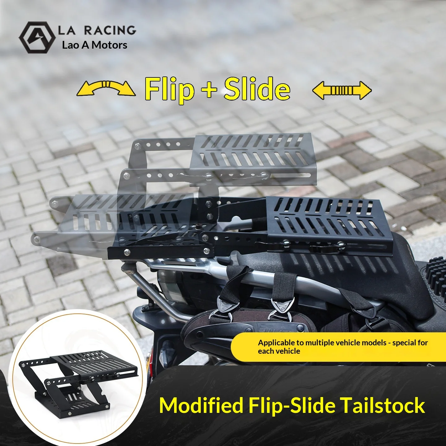 【Premium】For CFMOTO MT450, KOVE 525, Honda NS150GX modified flip-top sliding tailframe scooter ADV
