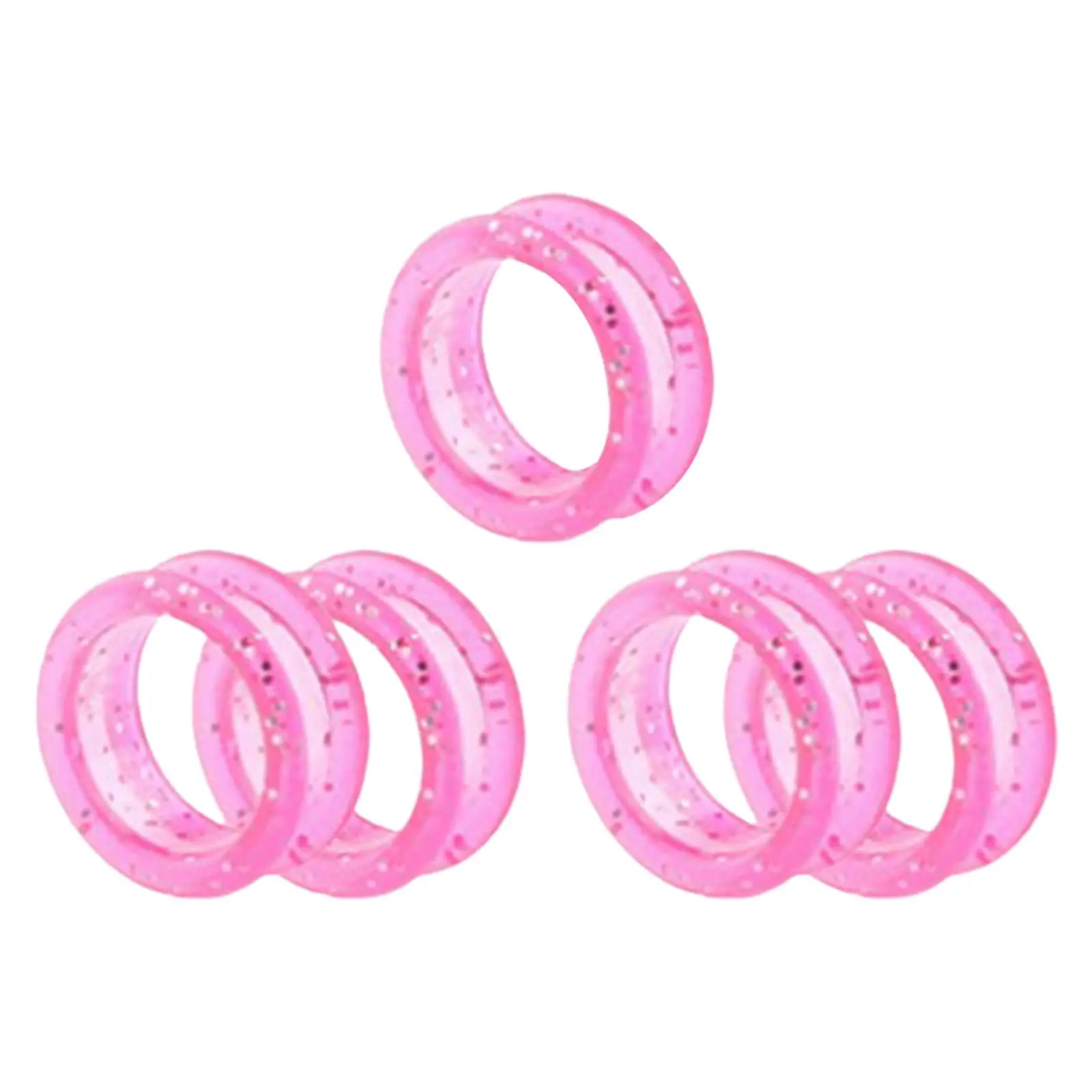 Round Silicone Scissor Rings for Finger Protection Grip Inserts for Barber Hairdressing Shears Anti Slip Grooming Tool