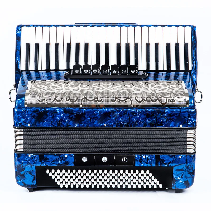 High Grade 120 Bass Black Grill Red 41keys Accordion Wholesale Acordeon