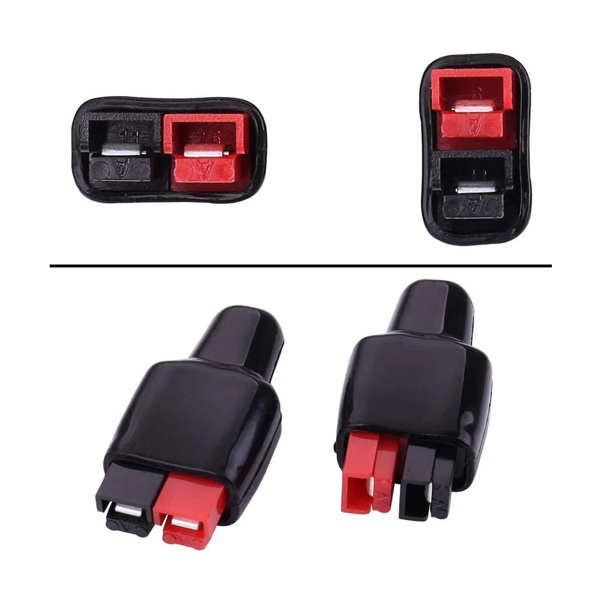 10 Pair 30A 600V Power Connectors Accessories with Insulation Cover for Anderson Powerpole Interlocking Plug Terminals