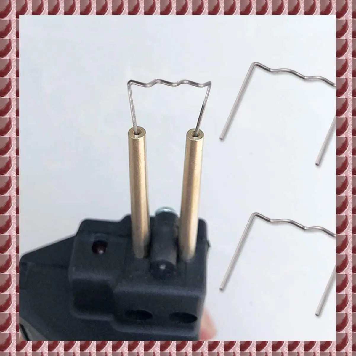 

A95G 1000Pcs Hot Staple Repair Machine Plastic Welding Hot Stapler Auto Bumper Repair Pre Cut For All Cars Flat Angle