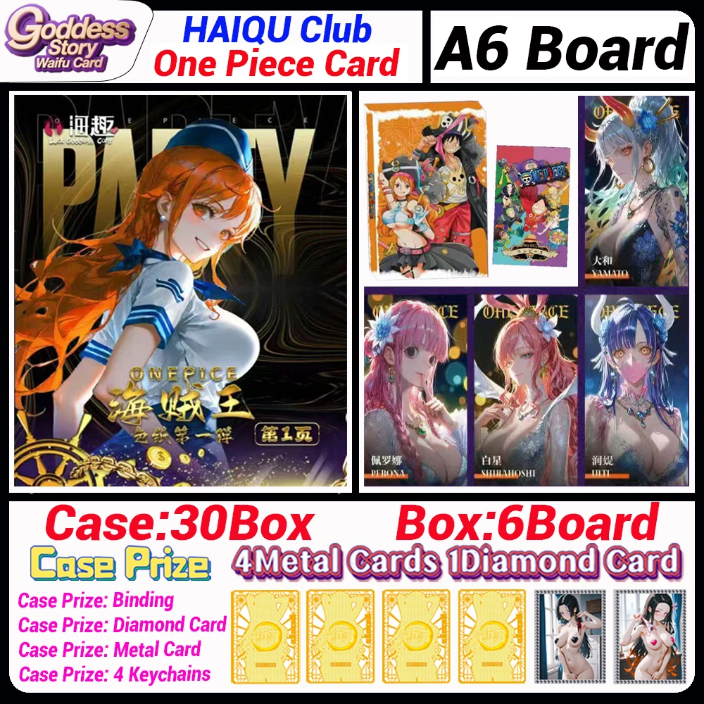 

2025 Newest HAIQU One Piece A6 Boards One Piece Cards Casting Straw Hat Pirate Luffy Beautiful Trading Anime Games Card