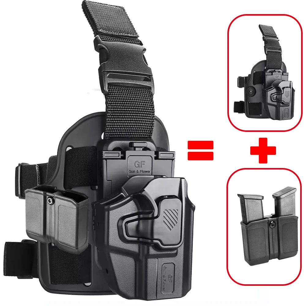 Etui-universel-pour-glock-43x-mos-g43x-sig-p365-xmacro-p365xl-p365-taurus-g3c-g2c-gx4-sub-compact-Etui-de-jambe-de-niveau-ii